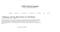 Desktop Screenshot of 100interviews.com