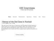 Tablet Screenshot of 100interviews.com